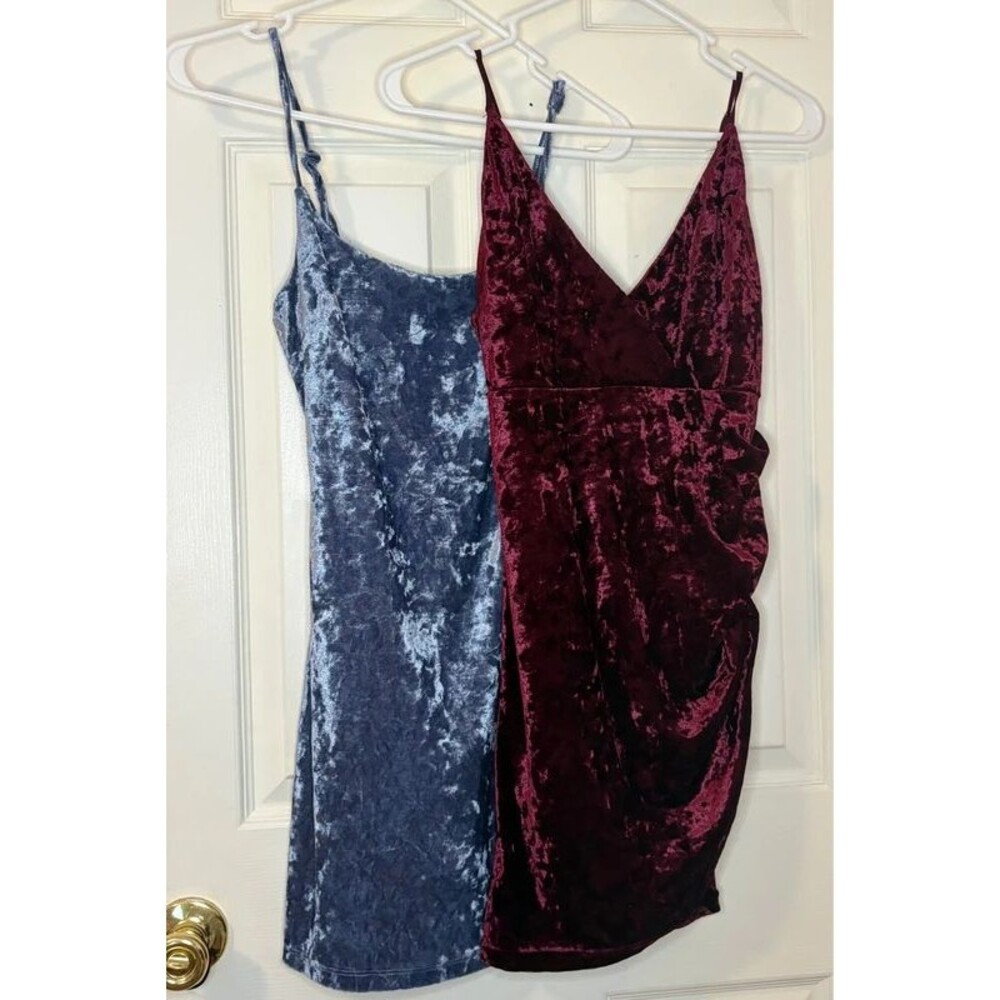 2 Forever 21 Velvet Dresses Small Homecoming